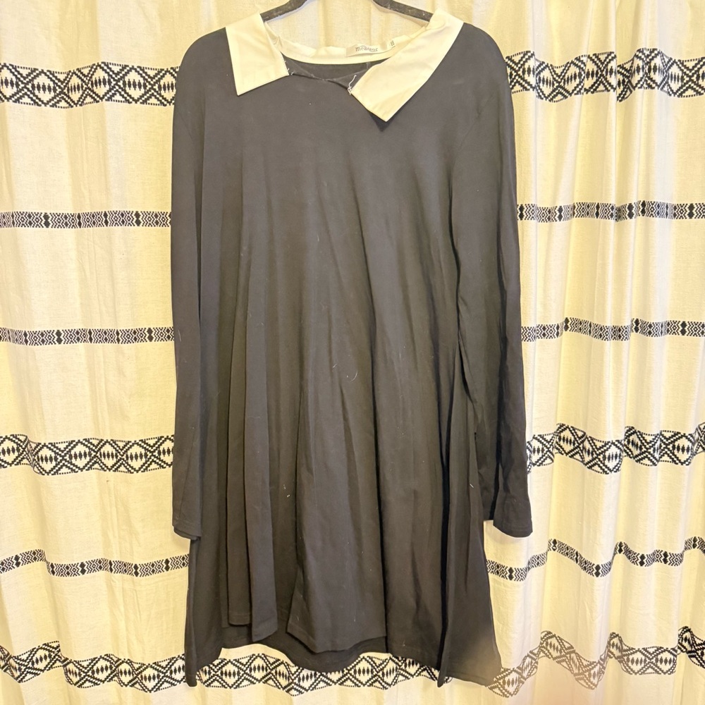 Elegant Black and White Women's Dress